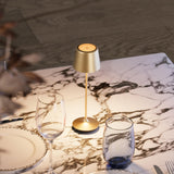 CORDIVA Cordless Table Lamp, Aluminum Rechargeable Dimmable LED Desk Lamp