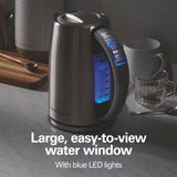 1.7 Liter Temperature Control Electric Kettle, Water Boiler & Heater, Fast 1500 Watts, BPA Free, Cordless, Auto-Shutoff Hamilton Beach