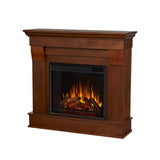 Real Flame Chateau 41” Electric Fireplace with Mantel for Living Room or Bedroom, Replaceable Fireplace Insert Heater, Realistic Log and Flame Effect, Remote Control, Timer