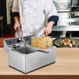 GarveeHome Commercial Deep Fryer - 12 L x 2 Dual Tank, 24 L /25 QT Capacity, 3600W, 110V, with 2 Frying Baskets, Countertop Deep Fryer with Temperature Control, Perfect for Kitchen & Restaurant