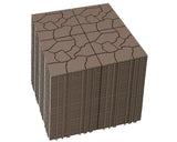 Mapleyard 144 PCS Plastic Interlocking Deck Patio Tiles - 12" x 12" Anti-Slip Waterproof Outdoor Flooring, Balcony Floor Decking for Poolside & Backyard, All Weather Use, Brown, Stone
