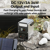 Power Bank 60000mAh Power Station High Capacity Fast Charging PD 65W LiFePO4 Portable Outdoor Generator with DC 12V/3A Output & LCD Display Battery Bank for iPhone 17, Samsung, iPad,MacBook & Camping