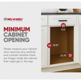 Rev-A-Shelf Double Pullout Trash Can w/Soft-Close & Open, 17.5" Min Opening