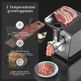 3200W Electric Meat Grinder Sausage Stuffer With Touch Color Screen 4 Speed Settings 3 Slice, Shred Blades,7 Blades,Sausage Stuffer,Kubbe Kitmeat Grinders For Home Use