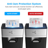 16-Sheet Heavy Duty Paper Shredder for Office, 60-Minute Running Time Cross-Cut CD Shredder with 60dB Low-Noise, 5.3-Gallon Pull Out Bin, Anti-Jam & Quiet Shredder for Home Office (S3102) BONSEN