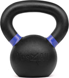 Yes4All Cast Iron Kettlebell - 8 KG, Dark Blue - Non Slip, Portable, Strength Training Yes4All