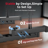 SPORTSROYALS DP2 Dip Station Adjustable Dip Bar, Heavy Duty Parallette & Parallel Bars, 400LBS Stable Dip Stands for Home Gym, Calisthenics & Upper Body Workout Equipment（black)