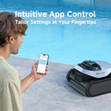 DREAME Z1 Cordless Robotic Pool Cleaner, 8000 GPH Suction, Floor & Wall & Waterline Cleaning, Automatic Pool Vacuum for Above & In-Ground Pools, 180+ Minutes Runtime