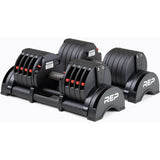REP Fitness Adjustable Dumbbell Set - 5-50 Lbs, Quickdraw, Non-Slip, Alloy Steel