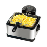 Kenmore Electric Deep Fryer - Grease & Odor Filtration, Simple Temperature Control, Eléctrica Freidoras For Home Use, 3 Baskets For Frying French Fries, Chicken Wing, 4 Liter Capacity Stainless Steel