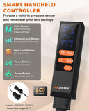 JZBRAIN Leg Massager with Heat and Compression : Foot and Calf Massager for Circulation and Pain Relief, Sequential Compression Boots with 6 Modes, 9 Intensity, 3 Heat - Gifts for Mom, Dad, Him, Her