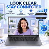HP OmniBook 17.3" FHD IPS Laptop, Intel Core Ultra 7, Next-Gen AI PC, 32GB DDR5 RAM, 2TB PCIe SSD, Wi-Fi 7, Backlit Keyboard, 1080P Webcam, Windows 11, Laptops for Business & Home Office