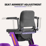 SKRT Mobility Scooters for Seniors, 15 Miles Electric Powered Mobility Scooter, Integrated Foldable Mobility Scooter 300lbs Capacity, Handicap Scooters for Adults, Elderly, for Travel (Purple02)