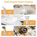 Steam Mop for Floor Cleaning, Multi-Purpose Steam Cleaner with Handheld Steamer & Accessories, Deep Cleaning Floor Steamer for Hardwood and Tile, Pet-Friendly Steam Mop for Home