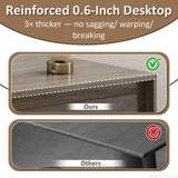 63" L-Shaped Executive Desk with Reversible Storage Cabinet, Locking Drawers & Cable Management