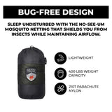 Grand Trunk Skeeter Beeter Pro Mosquito Hammock: Portable Bug Prevention Hammock with Carabiners and Hanging Kit - Perfect for Outdoor Adventures, Backpacking, and Camping Trips