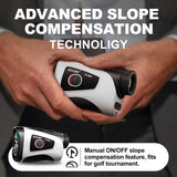 Golf Rangefinder with Slope, Range Finder Golfing, 7X Magnification Rangefinders with Magnetic, Flag Pole Locking