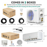 YITAHOME 21 SEER2 18000 BTU Mini Split AC/Heating System 208-230V
