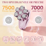 MALEGEBAZ Electric Razors for Women - 7D Electric Shaver for Women, IPX8 Waterproof with USB-C Fast Charge, LED Display, 2 Speeds & Magnetic Heads,Raspberry Sorbet