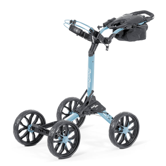 Bag Boy Quad Pro Push Cart, Ice Blue/White Bag Boy
