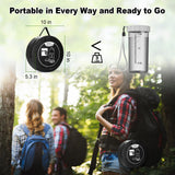 Tadomoe Portable Shower for Camping, 5 Gal/20L Solar Heating Camp Shower Bag with Foot Pump,Outdoor Shower with Portable Shower Head & Sprayer,Travel Gear for Beach,Overlanding,Pet Cleaning (Black)
