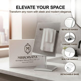 MIRRORVANA Large Table Desk Mirror with Stand for Office Desktop, Makeup Vanity and Bathroom Countertop - Personal Adjustable Face Mirror - 9.8" x 7"