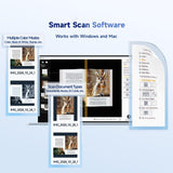 CZUR Shine Ultra Smart Portable Document Scanner, Thin Book Scanner
