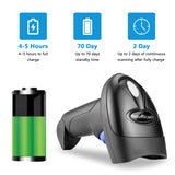 NetumScan Wireless 2D 1D Barcode Scanner,2.4G & Wired Connection Scanner