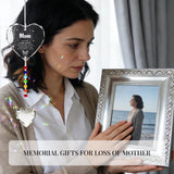 Memorial Gifts for Loss of Mom Dad Sister Husband Brother - Crystal Suncatcher Sympathy Gifts for Loss of Mother Father, Bereavement Funeral Condolence Gifts for Grieving Friend (MOM)
