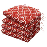 Outdoor Chair Cushions Set of 4, Water Resistant Patio Chair Cushions with Ties