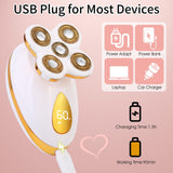 Electric Razors for Women, 5 in 1 Painless Rechargeable Dusk Shaver Womens, Women's Shavers Everything, Lady Leg/Bikini/Face Hair Removal Products, Female Wet Dry Shaving Machine