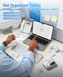 NIIMBOT B1 Label Maker Machine, Thermal Label Printer Easy to Use for Office, Home, Business, Came with 1 Roll White Label(Sliver)