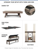 Empire USA - Ironwood Slate Pool Table W/Premium Billiards Accessories （7FT, Charcoal Finish）