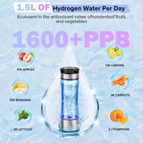 2026 Upgrade Hydrogen Water Bottle,14OZ Portable Hydro Water Machine, Rechargeable Hydrogen Water Bottle Generator for Travel, Home, Office, Fitness & Everyday Hydration – Gift for Family & Friends