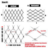 SHINGJING Flexible Rope Net,Rope net Made of 304 Stainless Steel,Pet Fence for Balcony, Safety Protection Net Tools, Outdoor Construction Fence,for Animal Barrier (Size : H3xL16m/H9.84xL52.49ft)
