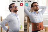 FEATOL Back Brace for Lower Back Pain, Breathable Back Support Belt for Women & Men, Brown, 2XL (Circumference:38.6-51.2")