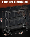 Dumbbell Rack, Hold Up to 1100LBS, Heavy Duty Weight Storage Rack with Adjustable Width, Non-Slip & Floor-Friendly, Home Gym Organizer for Strength Training Equipment