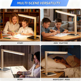 Hengsense4-PackAluminumDeskLampwithChargingStation,15WTableLamp