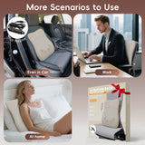 pryfey Back Massager, Rolling Up and Down Back Massager with Heat, Back Massage 4D Kneading for Pain Relief Deep Tissue, Ultrathin Shoulder Massager Mother's Day Gift for Women Men Parents, Khaki