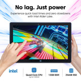 Fusion5 Built in USA 10.1” Windows 11 Professional Tablet PC FWIN232 PRO N5, 12GB RAM, 256GB SSD, Intel 13th Gen, Full HD Windows Tablet, USB C, HDMI - 2 Year Full Warranty with Accidental Damage