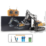 Dwi Dowellin Remote Control Excavator Toys for Boys,Construction Rc Excavators for Kids Age 4-7 8 9 10 Year Old,Ideal Toys,Batteries Included