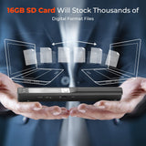 Portable Scanner, Photo Scanner for A4 Documents Pictures Pages Texts in 900 Dpi, Flat Scanning, Include 16G SD Card MUNBYN
