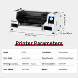 INKSONIC A3+ Dual XP600 DTF Printer: Shaker & Dryer, Fume Extractor, Laptop