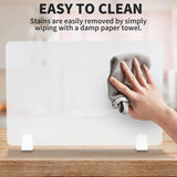 4 Pcs Desk Divider Privacy Panel 23.6 x 15.8 Inch Counter Desk Acrylic Panel Holder (Frosting) GOOFCXO