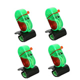 naxepantry 4Pcs Fishing Bite Alarm, Sensitive Electronic Fishing Alarms Indicator, Sound Bite Alert Bell with LED Lights
