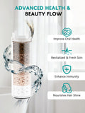 Lefton Rotatable Bathroom Faucet with Built-in Filter, Single Hole Sink Faucet with Temperature Display in Fahrenheit, 2 Water Modes
