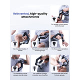 Pro Massage Gun Deep Tissue Percussion with 16mm Amplitude, Professional Muscle Massager Gun (Black) BOB AND BRAD