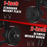 MAIDOMA 1500LB 8 IN 1 Weight Bench with Leg Extension