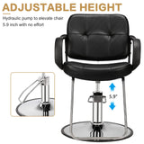 OmySalon Salon Chair for Hair Stylist, Hydraulic Barber Chair Heavy Duty, Styling Hairdressing Beauty Shampoo Equipment