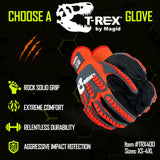 MAGID T-REX Sandy Nitrile Coated Impact-Resistant Work Gloves, 1 Pair, Size 11/XXL, TRX400 Magid Glove & Safety